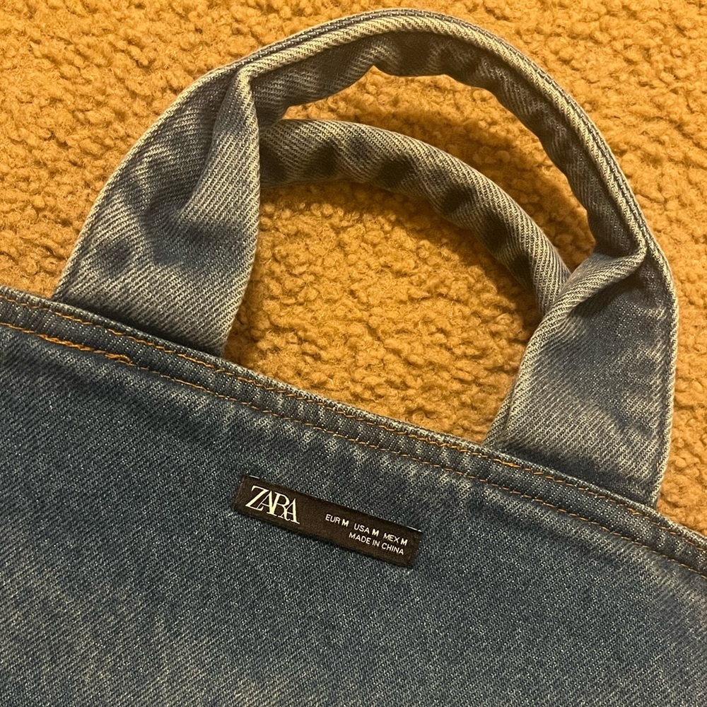 ZARA Denim Tote - Picture 4 of 5